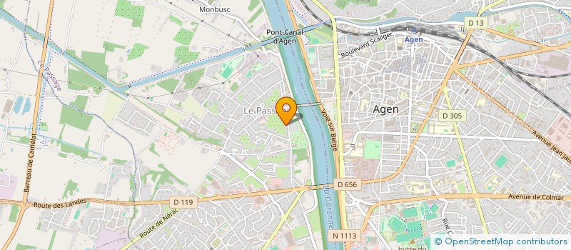 localisation de l'entreprise CATHALA ANDRIEU  LE PASSAGE