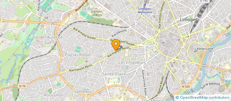 localisation de l'entreprise CATHALIFAUD LMNP à LIMOGES