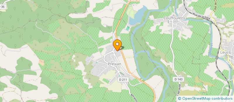 localisation de l'entreprise CATHARE CLUB SAVATE BOXE FRANCAISE  PREIXAN