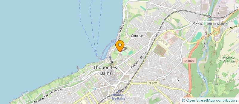 localisation de l'entreprise CATHARSIS à THONON-LES-BAINS