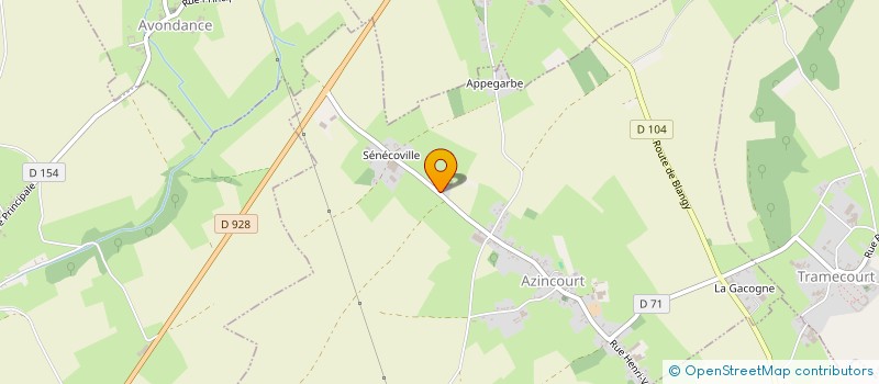 localisation de l'entreprise CATHARSIS PRODUCTIONS MUSICALES ET EVENEMENTIELLES  AZINCOURT