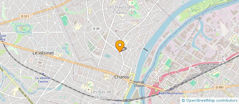 localisation de l'entreprise CATHBAC  CHATOU