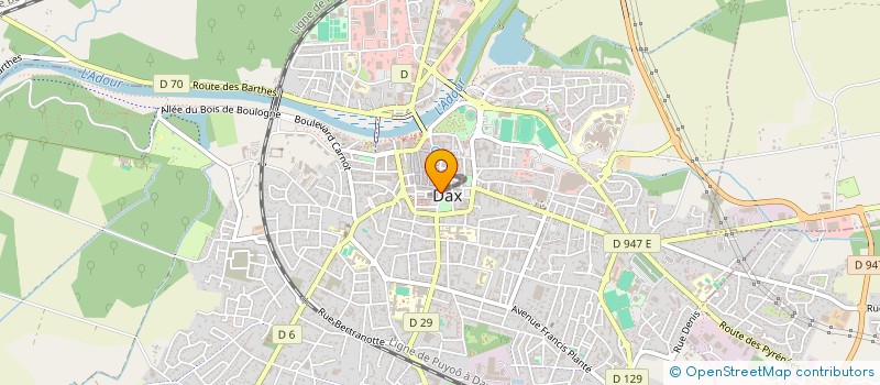 localisation de l'entreprise CATHEDRALE DE DAX  DAX