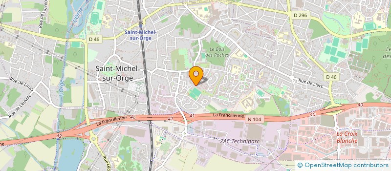 localisation de l'entreprise CATHEDRALE DE LA VIE BCK MINISTRIES  SAINT-MICHEL-SUR-ORGE