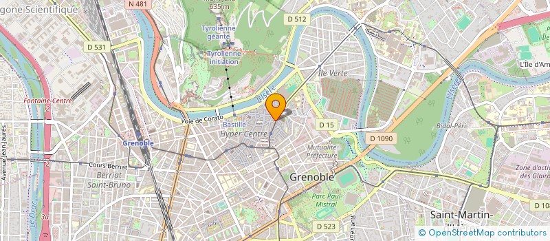 localisation de l'entreprise CATHEGE  GRENOBLE