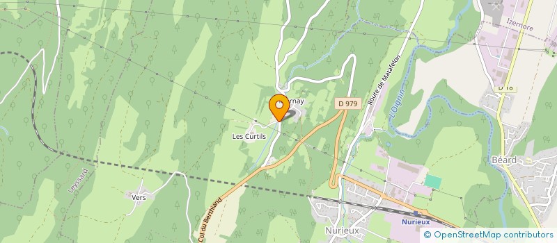 localisation de l'entreprise CATHEL  NURIEUX-VOLOGNAT