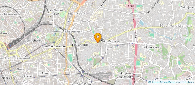 localisation de l'entreprise CATHELAND COULON à MARSEILLE