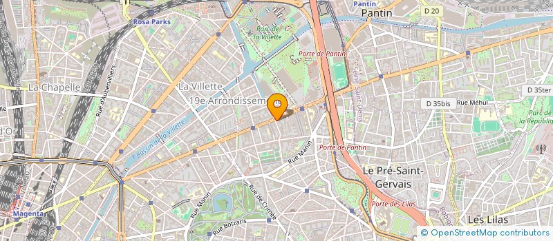 localisation de l'entreprise CATHERINE  PARIS