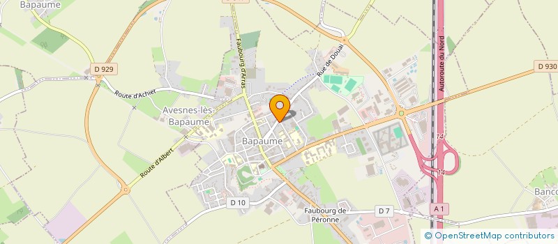 localisation de l'entreprise CATHERINE AMBULANCES  BAPAUME