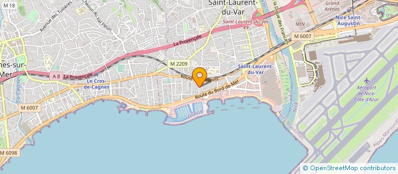 localisation de l'entreprise CATHERINE AND CO  SAINT-LAURENT-DU-VAR