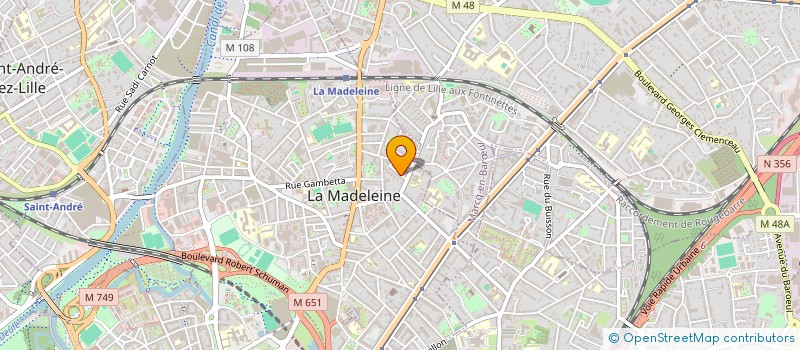 localisation de l'entreprise CATHERINE BELOEIL à LA MADELEINE