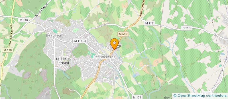 localisation de l'entreprise CATHERINE BERNARD à RESTINCLIERES