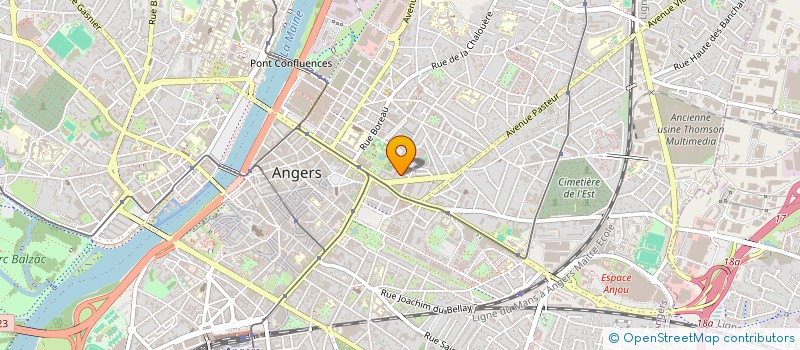 localisation de l'entreprise CATHERINE BESNARD-PERON  ANGERS