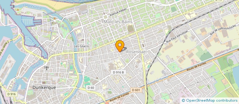 localisation de l'entreprise CATHERINE BUNIET à DUNKERQUE