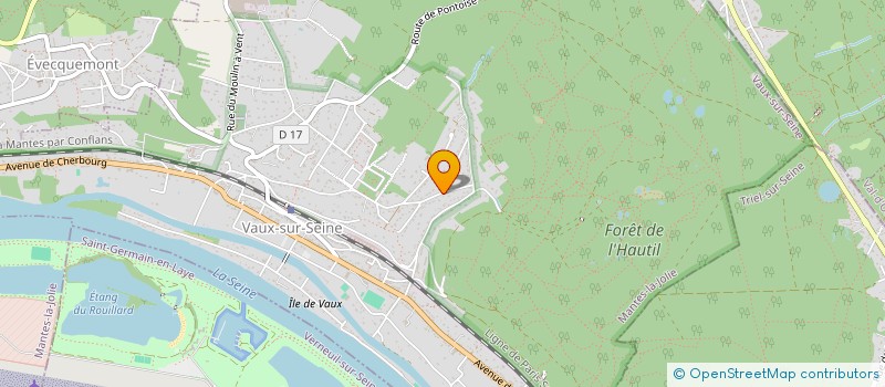 localisation de l'entreprise CATHERINE DE SAVIGNY SARL à VAUX-SUR-SEINE