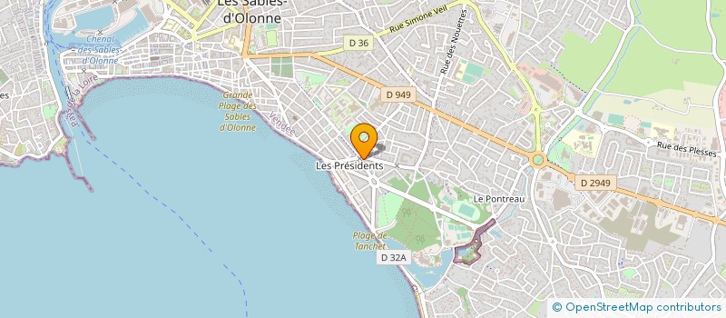 localisation de l'entreprise CATHERINE DELAIRE à LES SABLES D'OLONNE