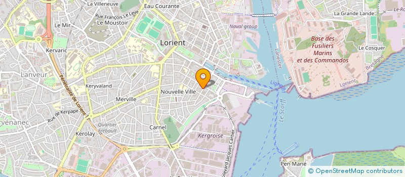 localisation de l'entreprise CATHERINE ET CATHERINE-JOFFRION  LORIENT