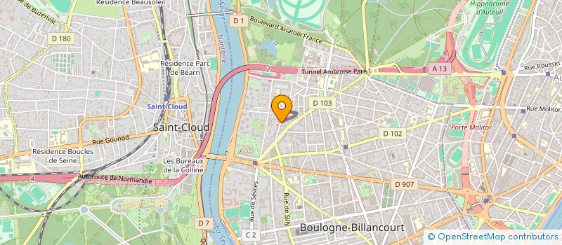 localisation de l'entreprise CATHERINE FULDA ACCOMPAGNEMENT RH  BOULOGNE-BILLANCOURT