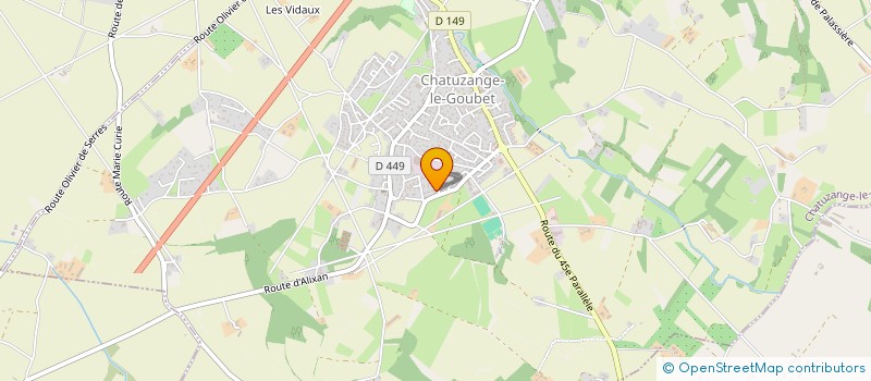 localisation de l'entreprise CATHERINE GANDINI FRUITS SERVICE DISTRIB à CHATEAUNEUF-SUR-ISERE