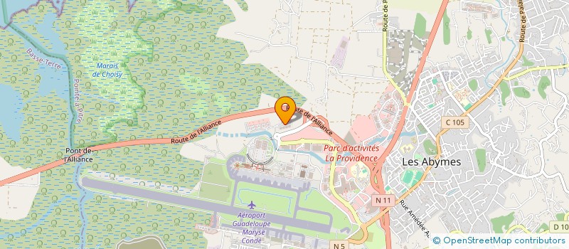 localisation de l'entreprise CATHERINE GLAZIOU AVOCATS  LES ABYMES