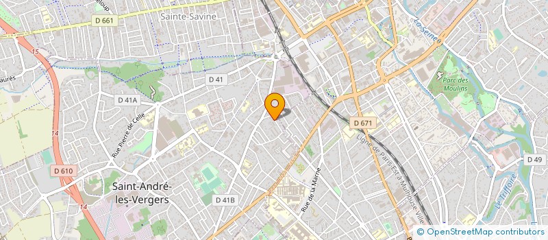 localisation de l'entreprise CATHERINE GOURMET à SAINT-ANDRE-LES-VERGERS