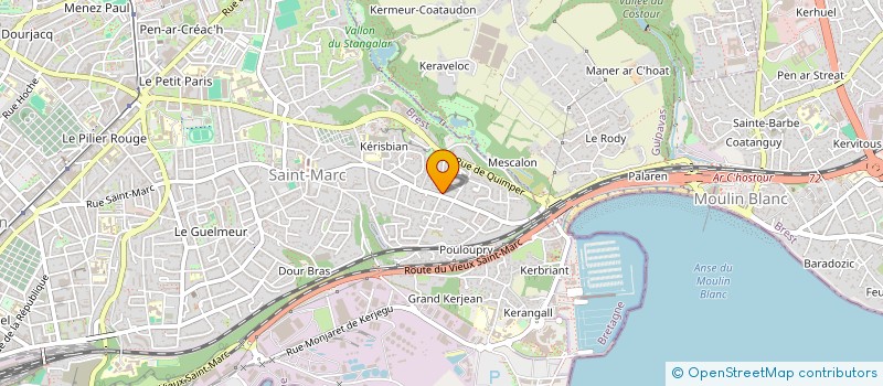 localisation de l'entreprise CATHERINE HOFFMANN  BREST