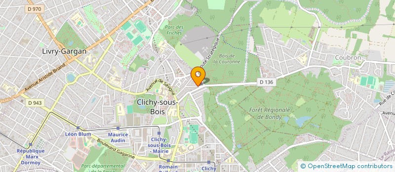 localisation de l'entreprise CATHERINE KRAUSZ EDITO à CLICHY-SOUS-BOIS