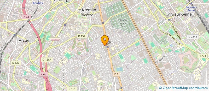 localisation de l'entreprise CATHERINE LARET-BEDEL CONSEIL ET FORMATION  VILLEJUIF