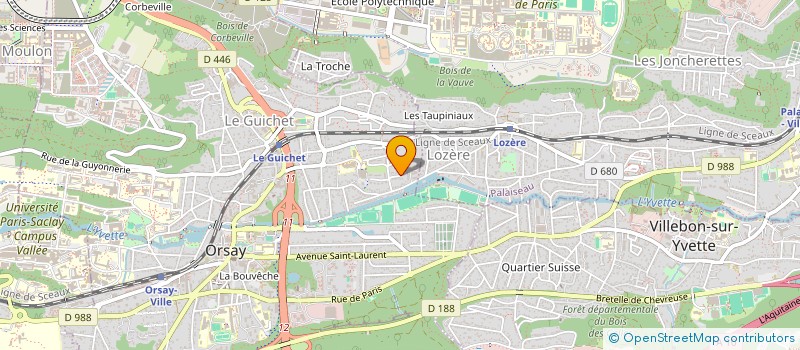 localisation de l'entreprise CATHERINE MARIE CONSULTANTS à ORSAY