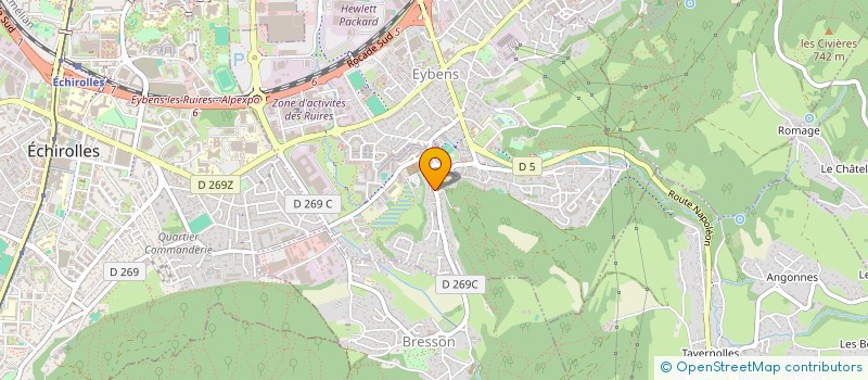 localisation de l'entreprise CATHERINE ROY DESIGNER D'INTERIEUR  EYBENS