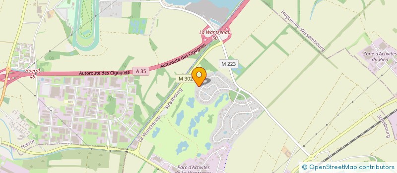 localisation de l'entreprise CATHERINE SOUVIGNE ARCHITECTE  LA WANTZENAU