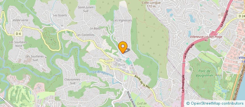 localisation de l'entreprise CATHERINE VOYE  BIOT