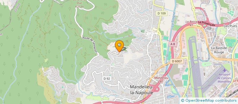 localisation de l'entreprise CATHESTE à MANDELIEU-LA-NAPOULE
