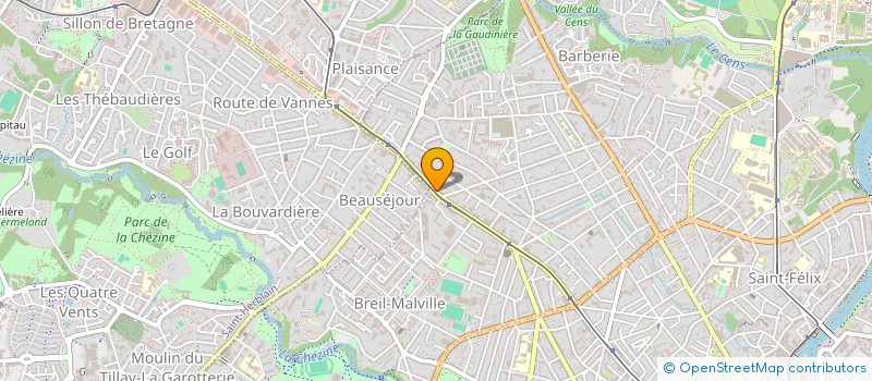 localisation de l'entreprise CATHFLORE DE LONGCHAMP à NANTES