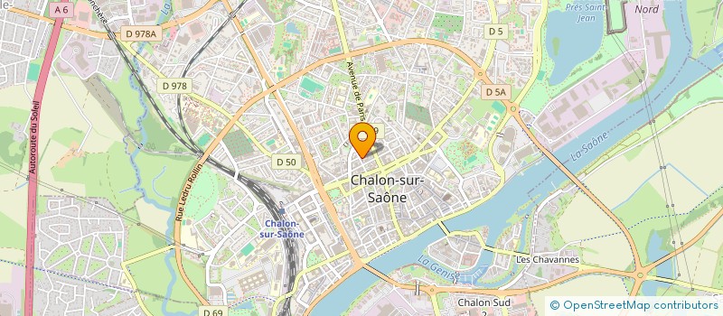 localisation de l'entreprise CATHIAN  CHALON-SUR-SAONE