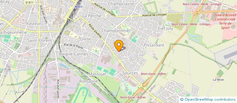 localisation de l'entreprise CATHISOLI  NIORT