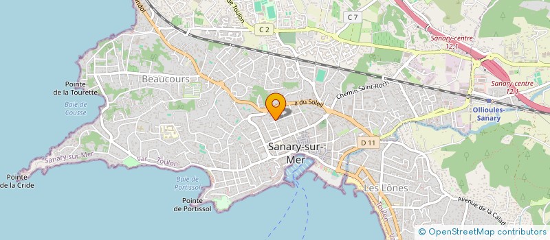 localisation de l'entreprise CATHOLIQUES A SANARY  SANARY-SUR-MER