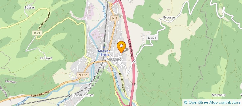 localisation de l'entreprise CATHOMEMA à MASSIAC