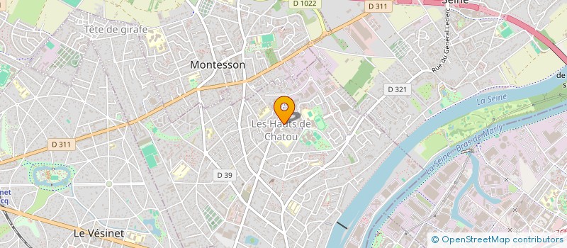 localisation de l'entreprise CATHOU B.  CHATOU