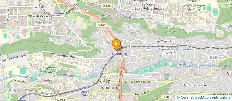 localisation de l'entreprise CATHY à ORSAY