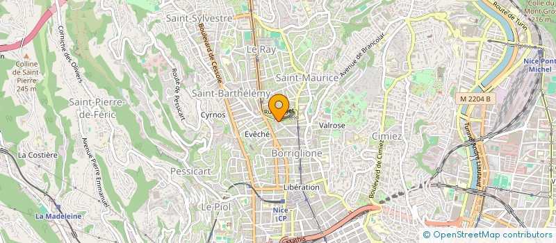 localisation de l'entreprise CATHY à NICE