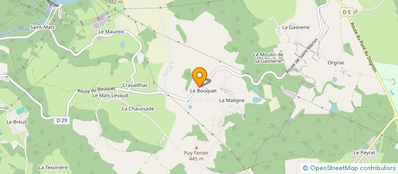 localisation de l'entreprise CATHY à SAINT-MARTIN-TERRESSUS