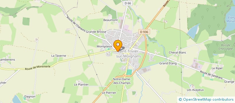 localisation de l'entreprise CATHY AMBULANCES à SAINT-TRIVIER-SUR-MOIGNANS
