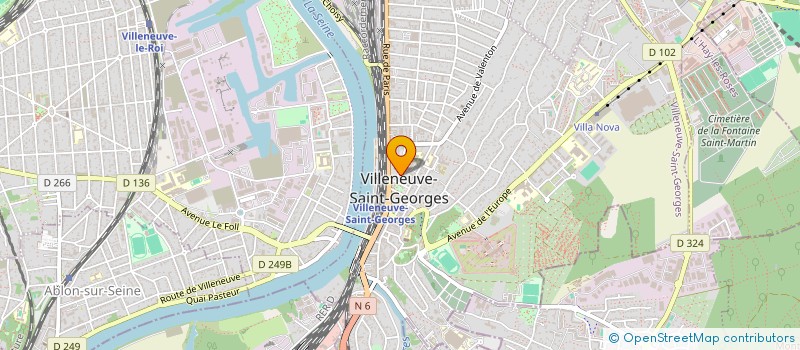 localisation de l'entreprise CATHY BARROIT IMMOBILIER  VILLENEUVE-SAINT-GEORGES