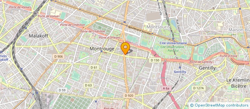 localisation de l'entreprise CATHY BITBOL,ANNE DINIELLE ET AUDREY CHACHATY, NOTAIRES ASSOCIEES à MONTROUGE