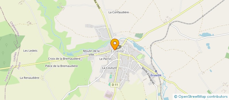 localisation de l'entreprise CATHY BOUTIQUE à ECUEILLE