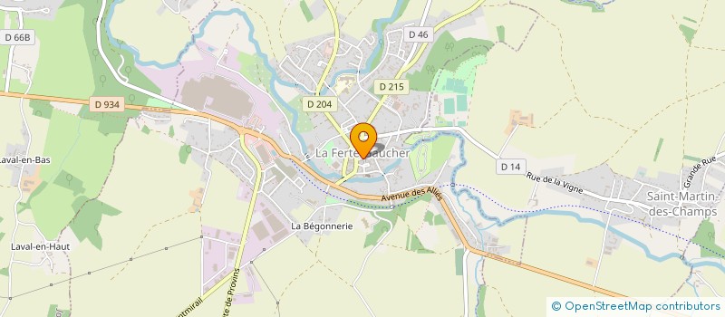 localisation de l'entreprise CATHY COIFFURE  LA FERTE-GAUCHER