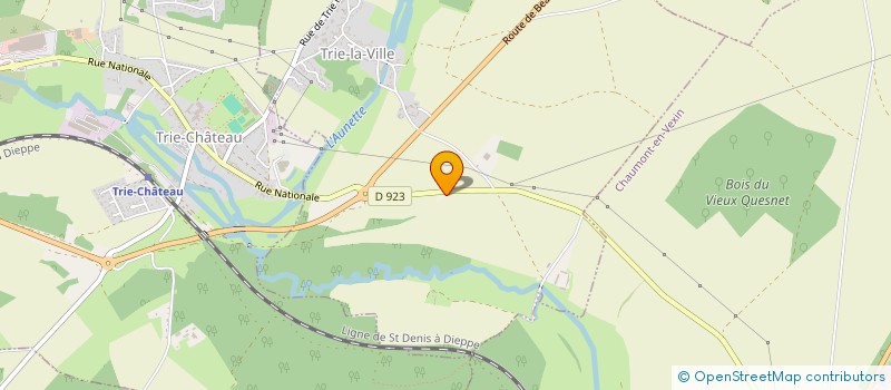 localisation de l'entreprise CATHY CUISINES  TRIE-CHATEAU