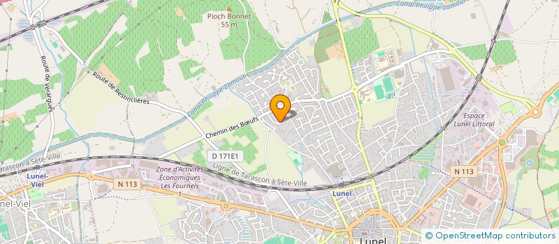 localisation de l'entreprise CATHY FORCETTI  LUNEL