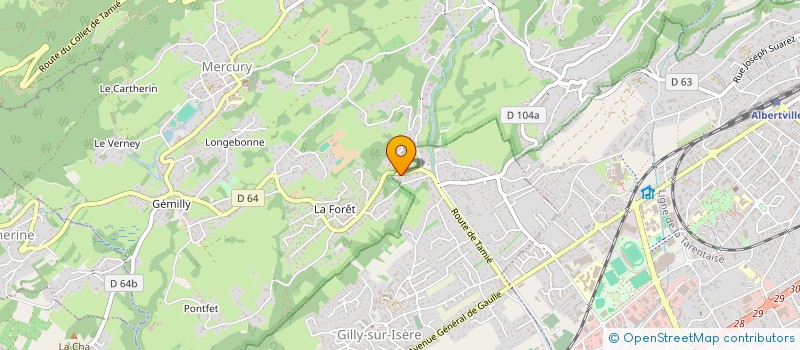 localisation de l'entreprise CATHY MULTI-SERVICE  GILLY-SUR-ISERE